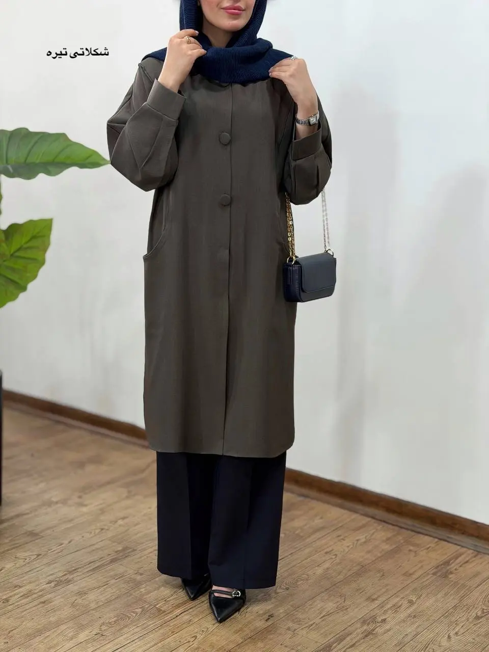 مانتو بلند مغزی دوزی آیسو حور